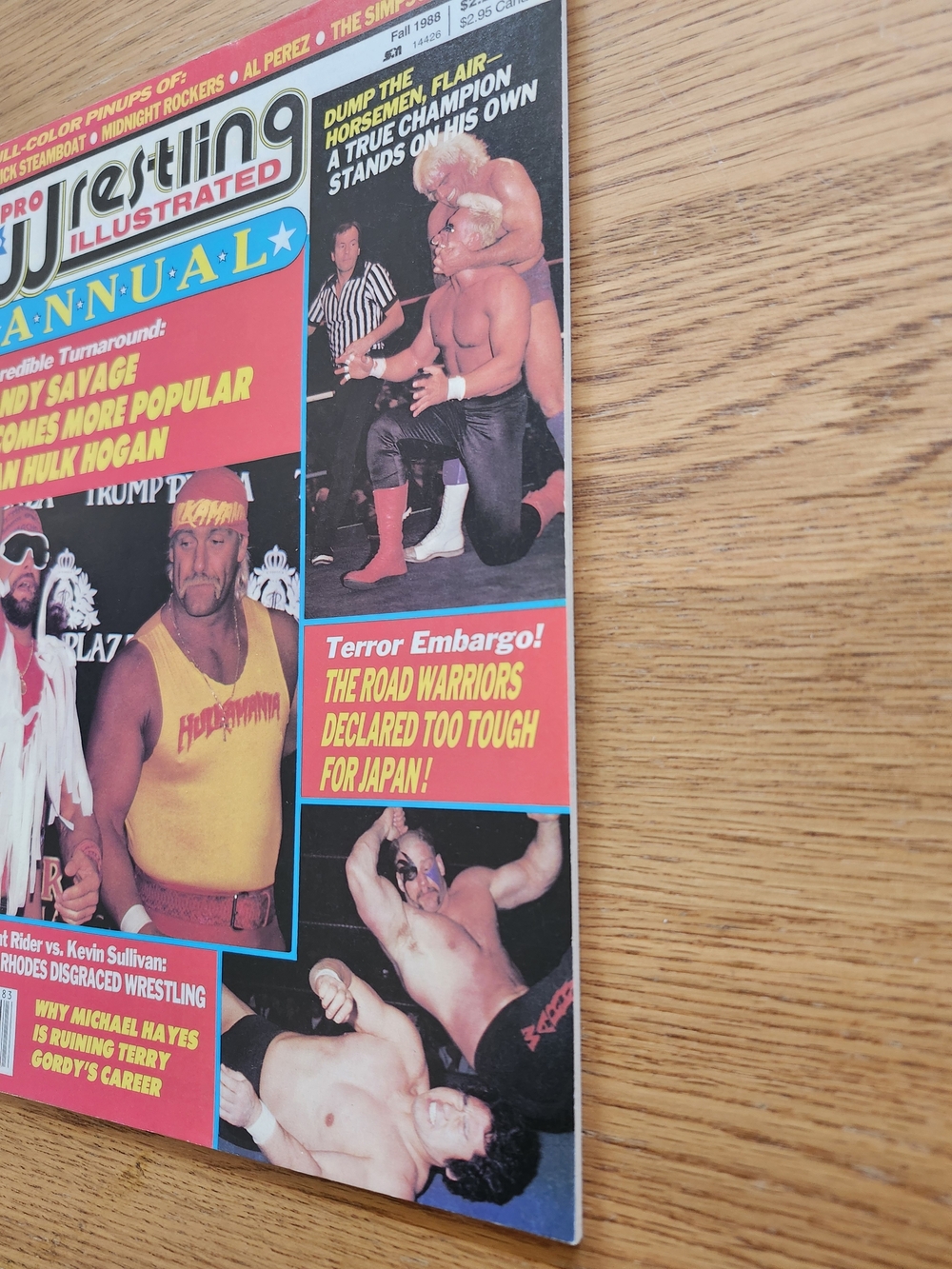PWI Annual 1988 Featuring Hulk Hogan & Randy Savage Ric Flair Road Warriors - Picture 7 of 11